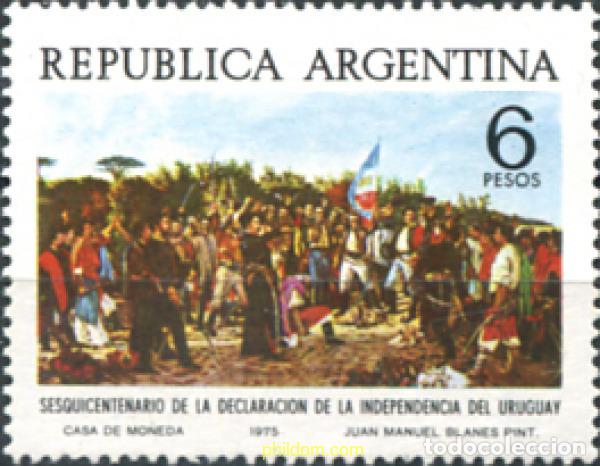 Sellos: 283370 MNH ARGENTINA 1975 150 ANIVERSARIO DE LA INDEPENDENCIA DE URUGUAY