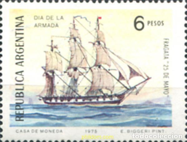 Sellos: 283368 MNH ARGENTINA 1975 DIA DE LA MARINA