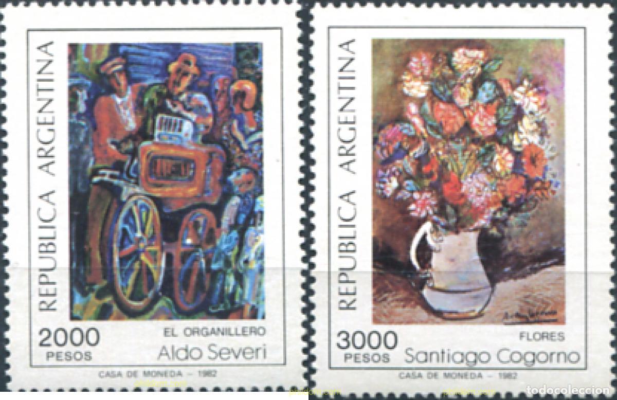 Sellos: 283554 MNH ARGENTINA 1982 PINTURAS ARGENTINAS DEL 1981