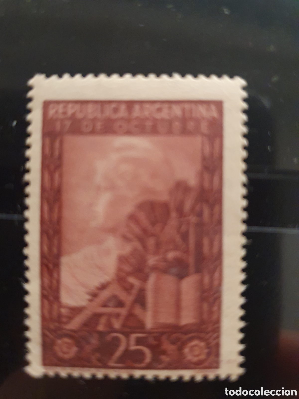 Sellos: Argentina 1948 Peron reelecci&oacute;n - Foto 1
