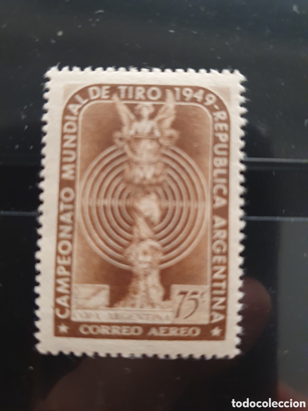 Sellos: Argentina 1949 nuevo. Campeonato Tiro. Aereo