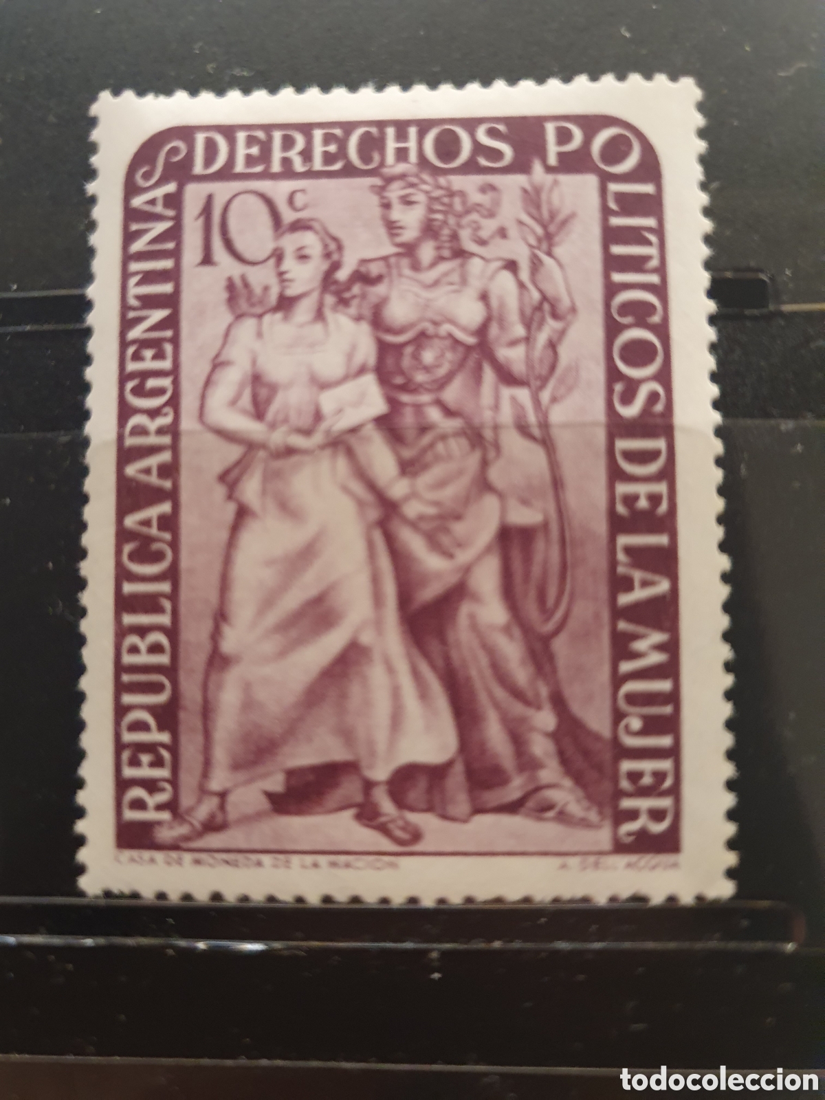 Sellos: Argentina 1951 Derechos Mujer