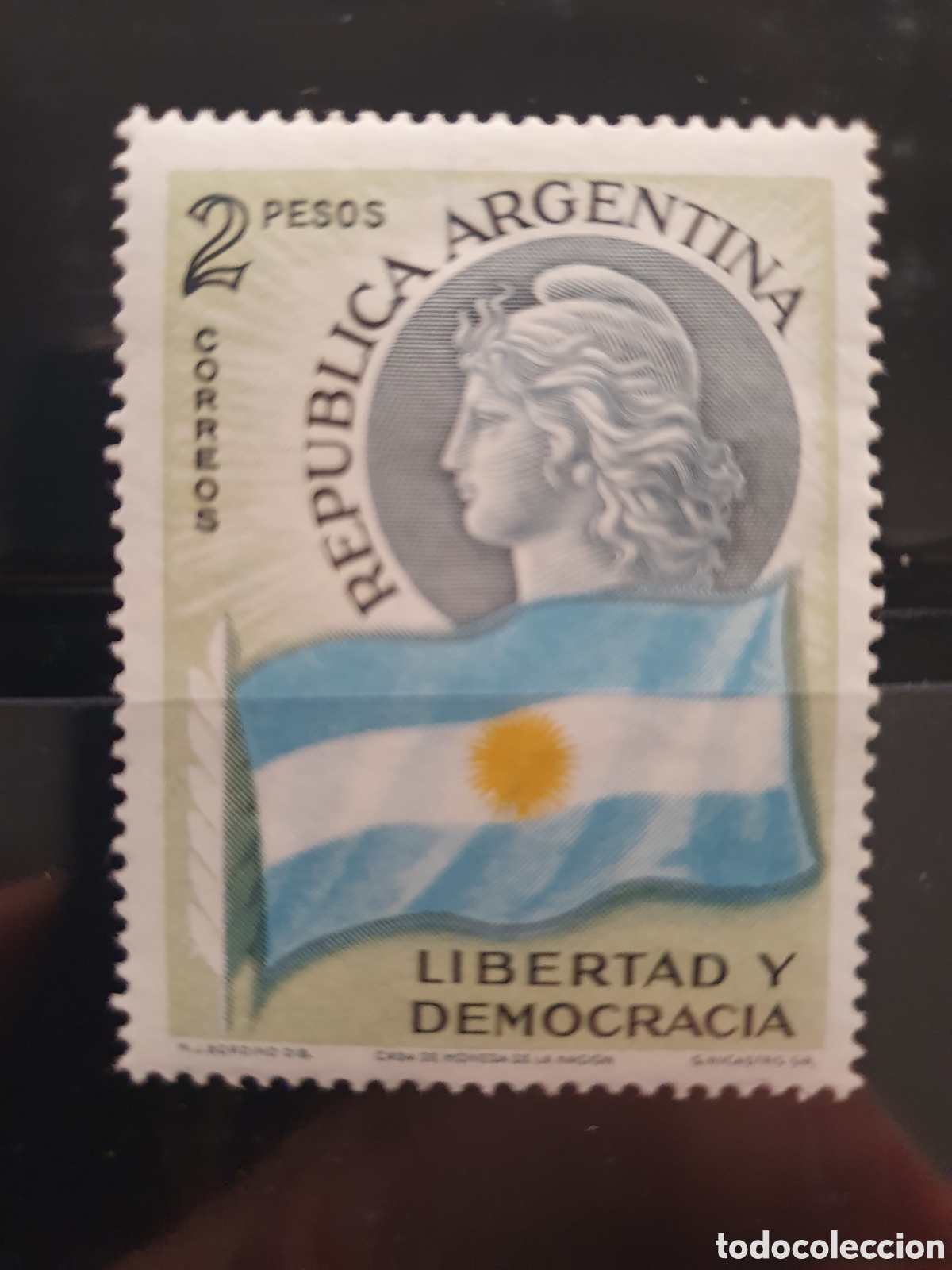 Sellos: Argentina 1958 Democracia y Libertad
