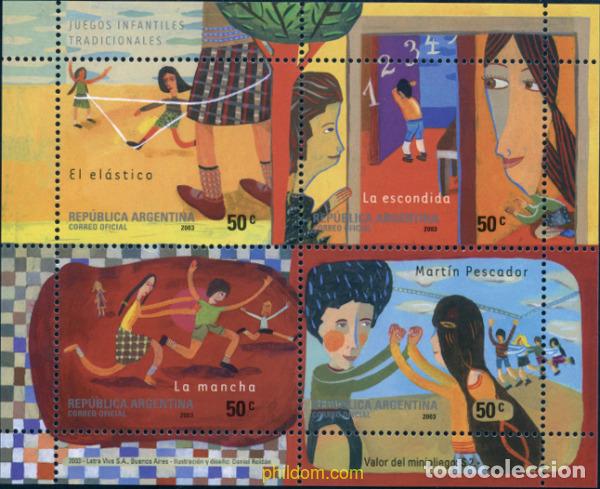 Sellos: 132184 MNH ARGENTINA 2003 JUEGOS INFANTILES
