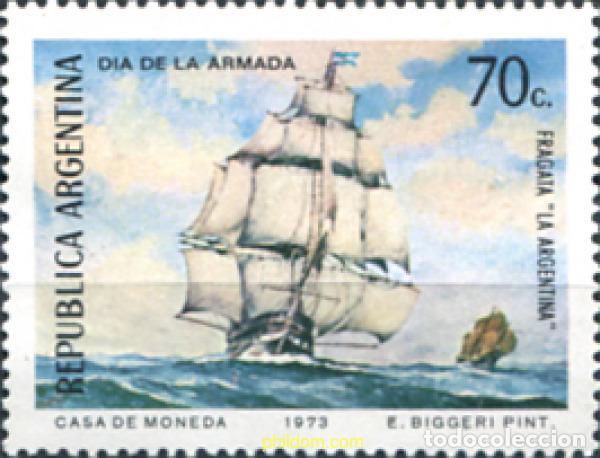 Sellos: 283338 MNH ARGENTINA 1973 DIA DE LA ARMADA