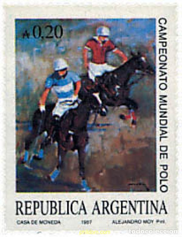 Sellos: 29435 MNH ARGENTINA 1987 CAMPEONATOS DEL MUNDO DE POLO