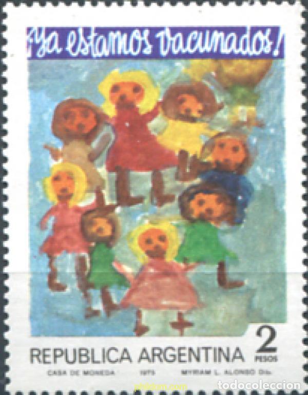 Sellos: 283365 MNH ARGENTINA 1975 DISE&Ntilde;O INFANTIL