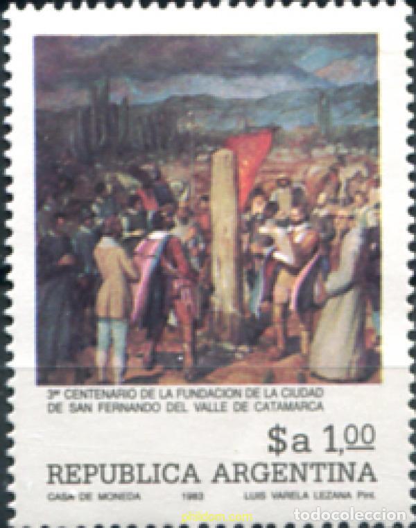 Sellos: 283577 MNH ARGENTINA 1983 TRICENTENARIO DE LA FUNDACION DE LA CIUDAD DE SAN FERNANDO DEL VALLE