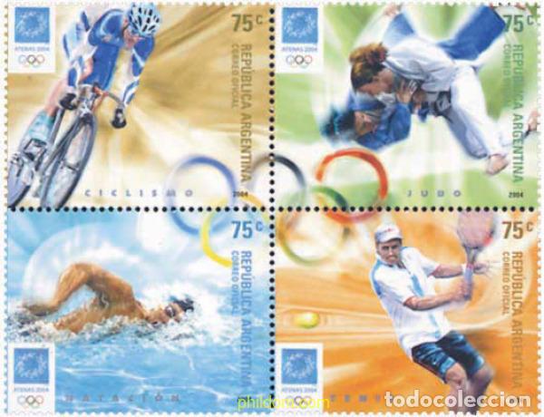 Sellos: 143613 MNH ARGENTINA 2004 28 JUEGOS OLIMPICOS DE VERANO ATENAS 2004