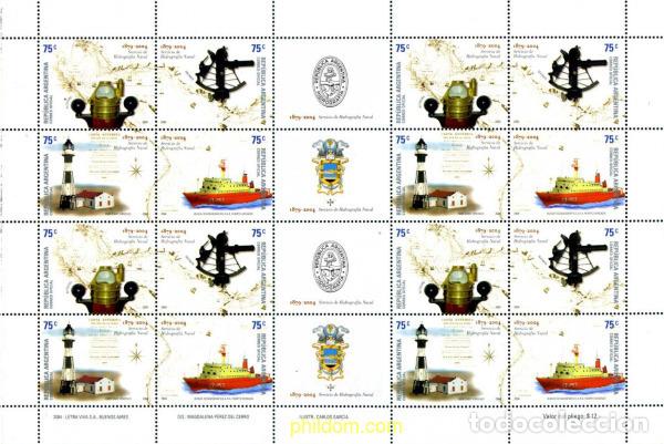 Sellos: 254865 MNH ARGENTINA 2004 HIDROGRAFIA