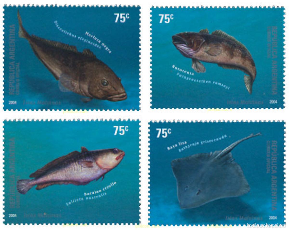 Sellos: 149262 MNH ARGENTINA 2004 FAUNA MARINA