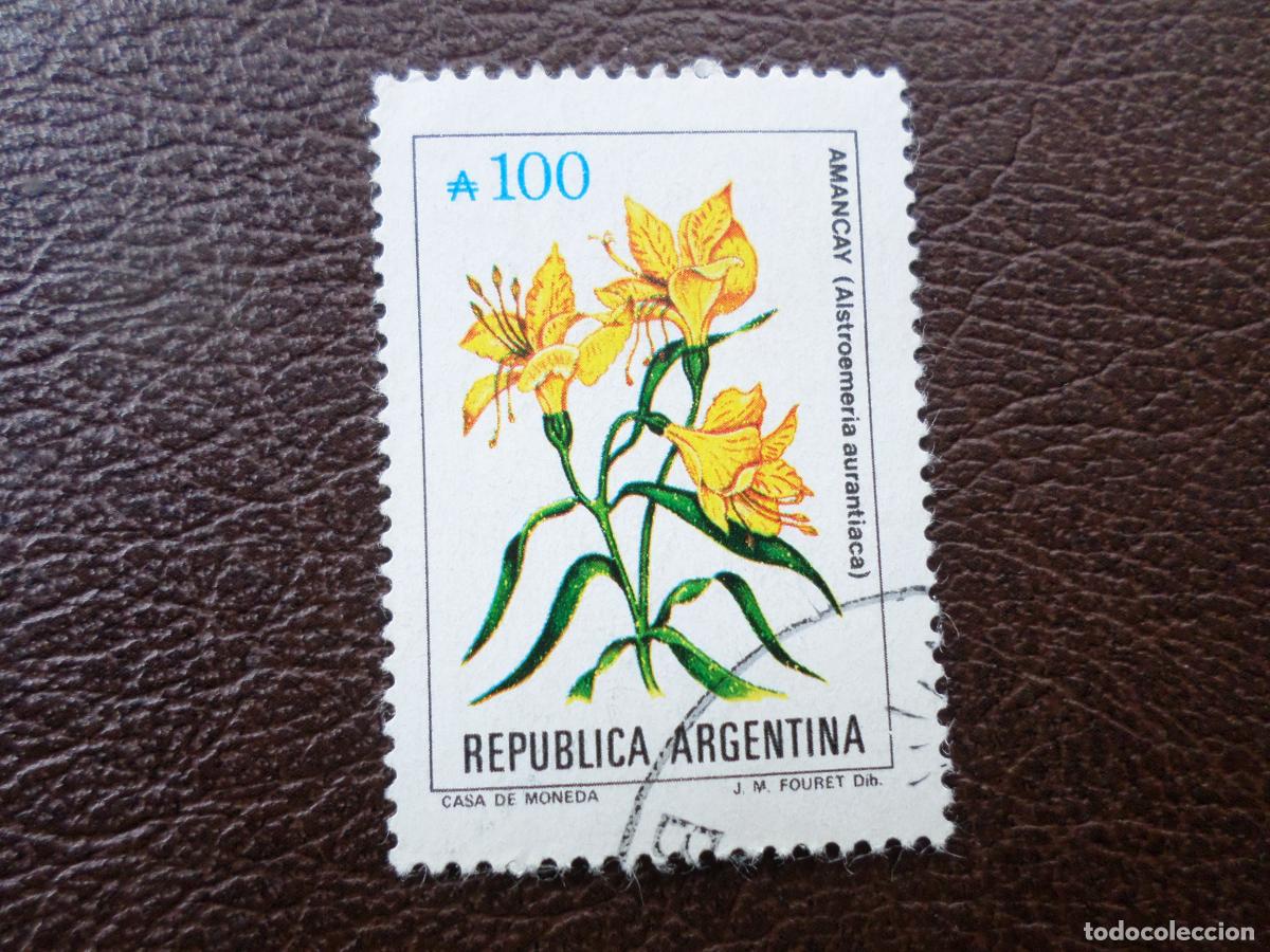 Sellos: :argentina, 1989, flores, Yvert 1683