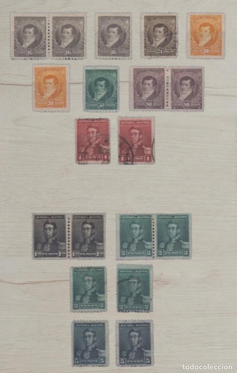 Sellos: Argentina 1899-1911 Liberty Heroes Moreno & Belgrano Selection 17v Mint/Used - Includes Pairs & 2P,