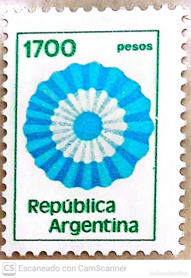 Sellos: Argentina. 1280 Serie b&aacute;sica. Colores nacionales. Tipo 1979. 1981/82. Sellos nuevos y numeraci&oacute;n Yve