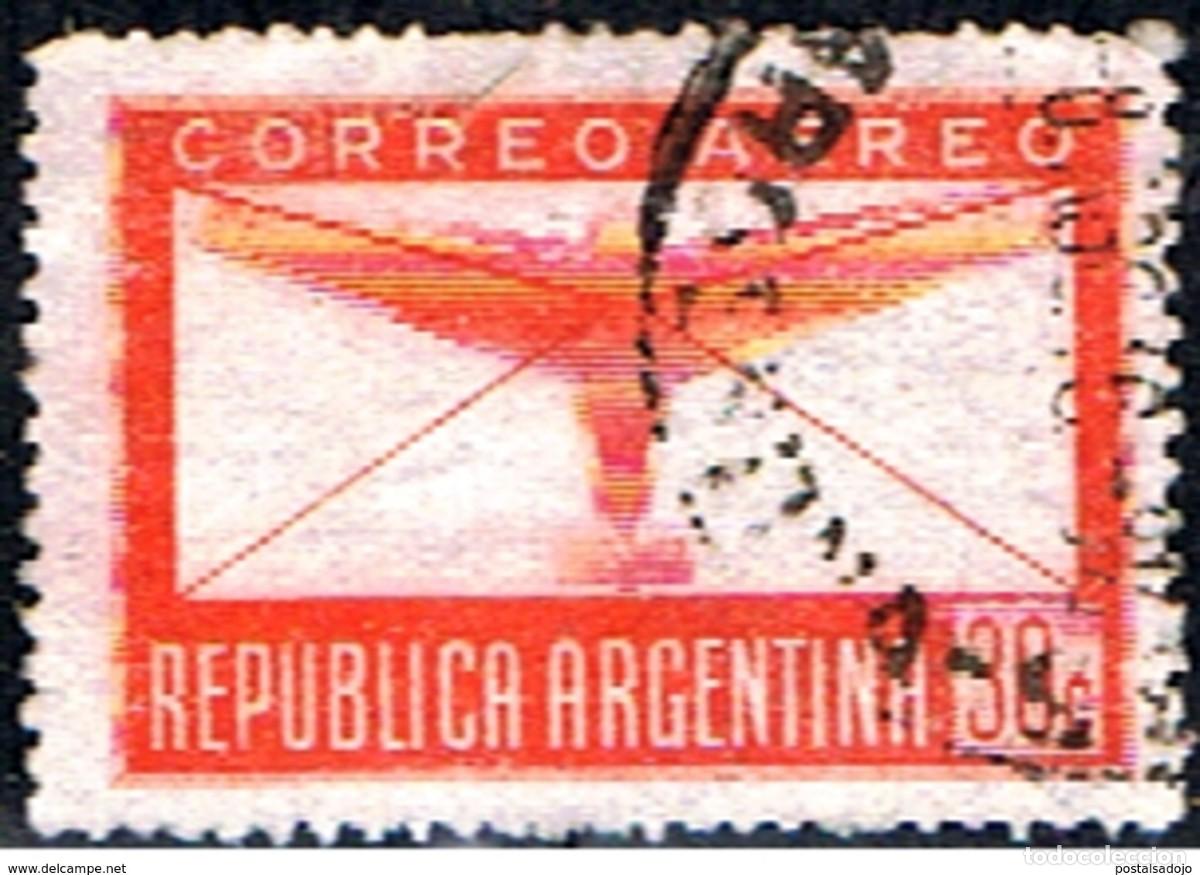 Sellos: ARGENTINA // YVERT 20 AEREO // 1940 ... USADO