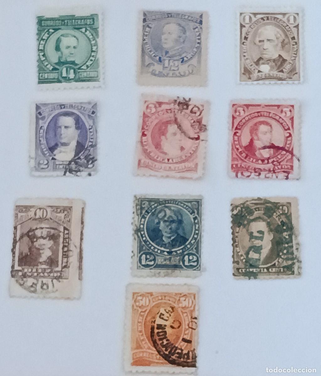Sellos: Sellos Argentina 1888 -1891 Personajes. Inscripci&oacute;n: &rdquo;Correos y tel&eacute;grafos&rdquo;.