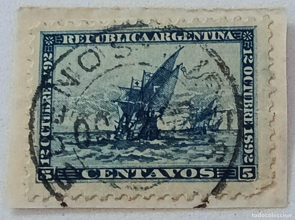 Sellos: Sellos Argentina 1892 IV Centenario del descubrimiento de Am&eacute;rica.