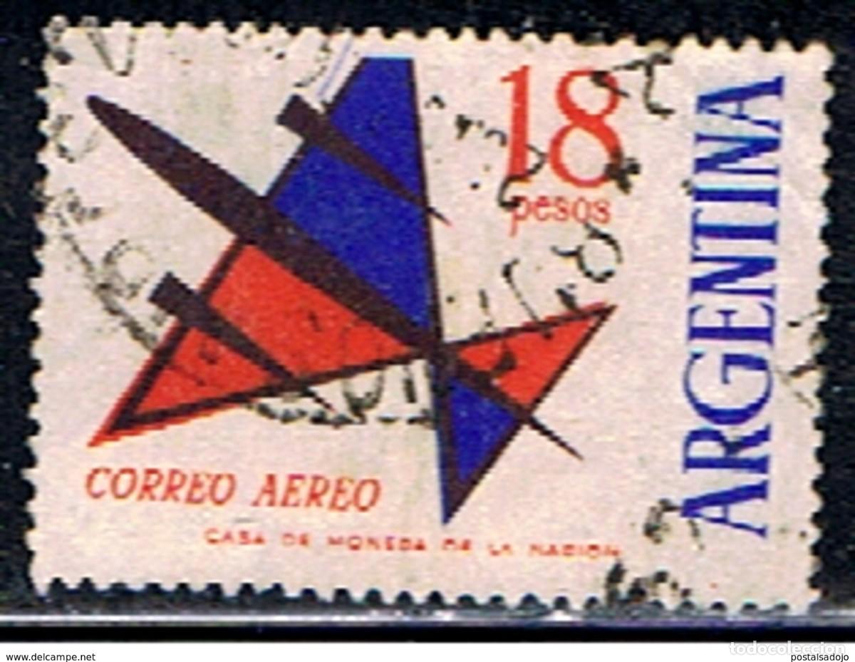 Sellos: ARGENTINA // YVERT 93 AEREO // 1963-65 ... USADO