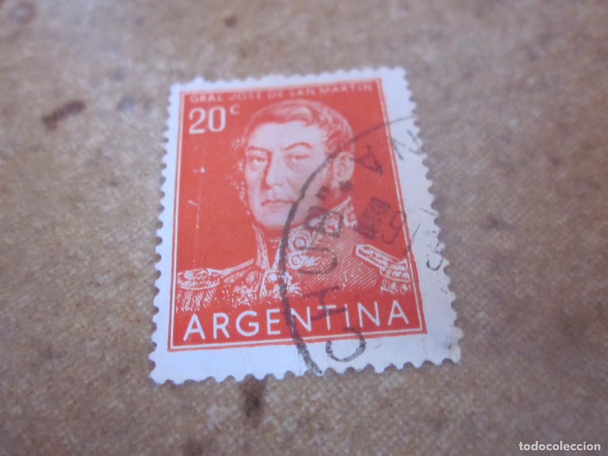 Sellos: SELLO 20 CENTAVOS ARGENTINA - GENERAL DE SAN MARTIN