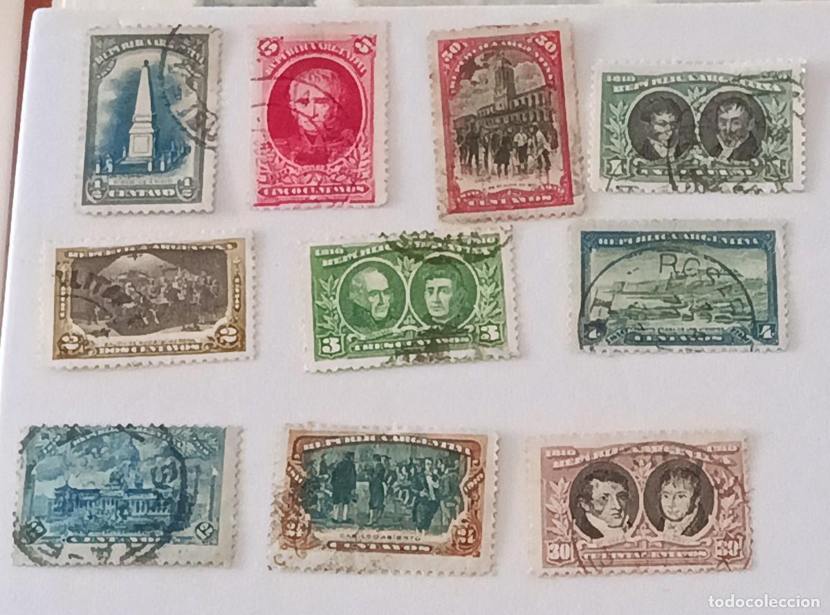 Sellos: Sellos Argentina 1910 Centenario de la revoluci&oacute;n de Mayo de 1.810 - 1.910