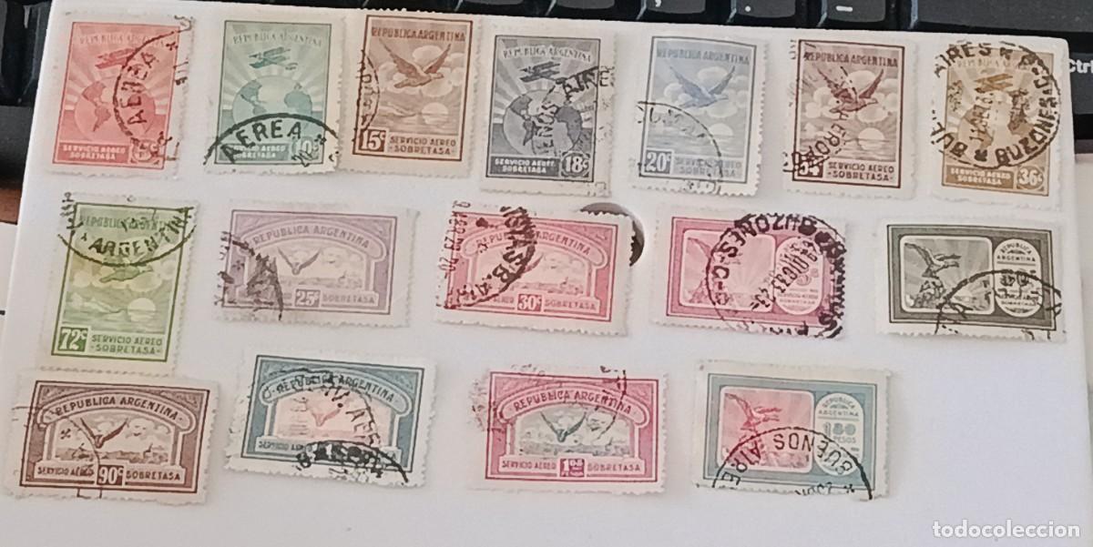 Sellos: Sellos Argentina 1928 A&eacute;reos.