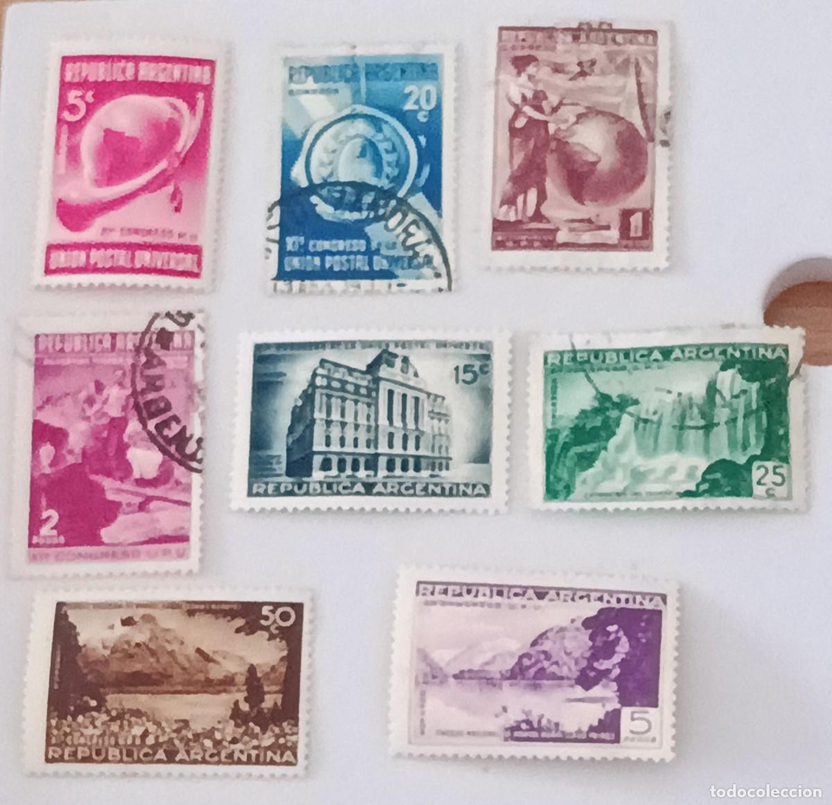 Sellos: Sellos Argentina 1939 XI Congreso de la Uni&oacute;n Postal Universal. Buenos Aires. Serie completa.