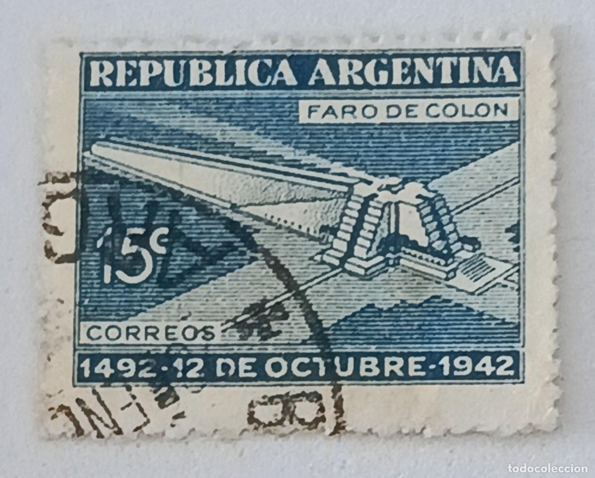 Sellos: Sellos Argentina 1942 450 Aniversario del descubrimiento de Am&eacute;rica.