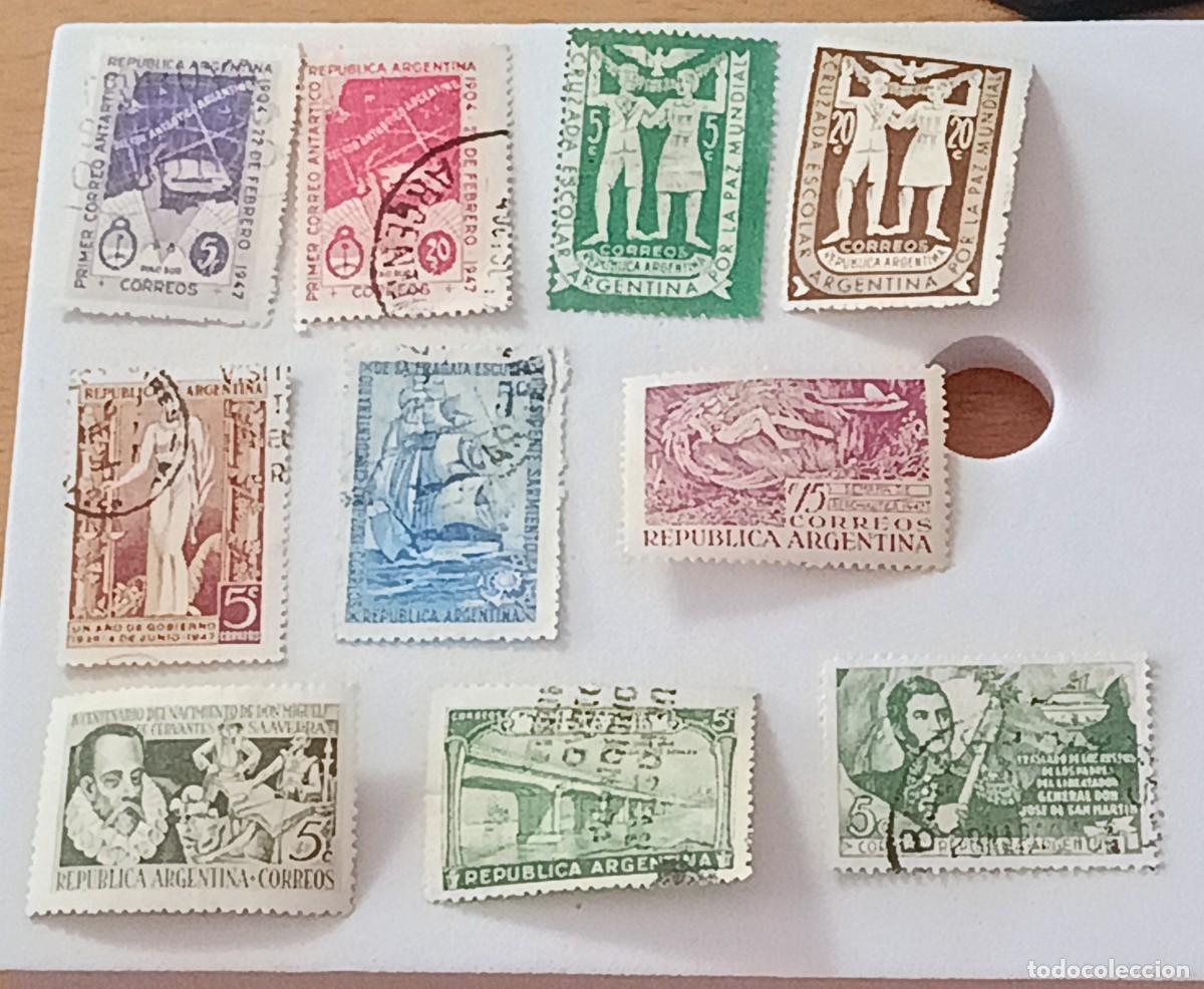 Sellos: Sellos Argentina 1947, a&ntilde;o completo.