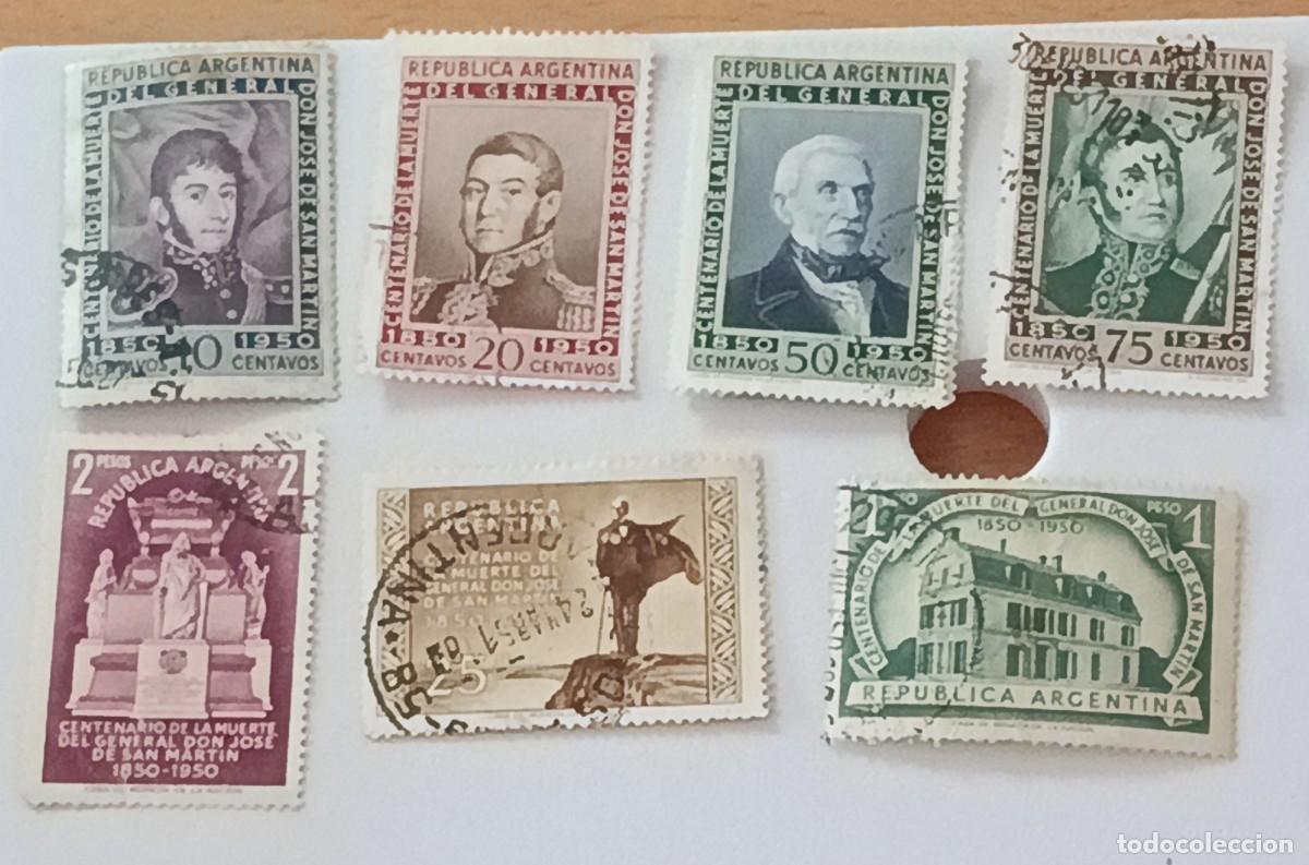 Sellos: Sellos Argentino 1950 Centenario de la muerte del libertador General Jos&eacute; de San Mart&iacute;n,