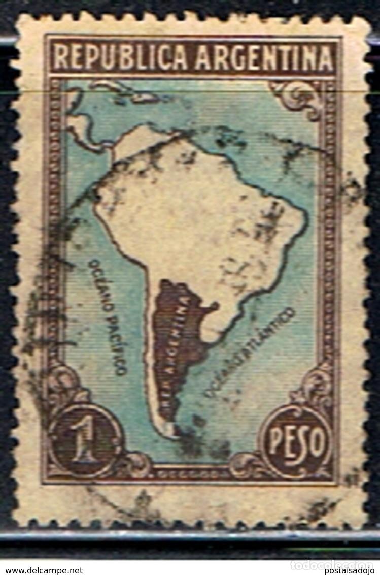 Sellos: ARGENTINA // YVERT 454 // 1945-48 ... USADO