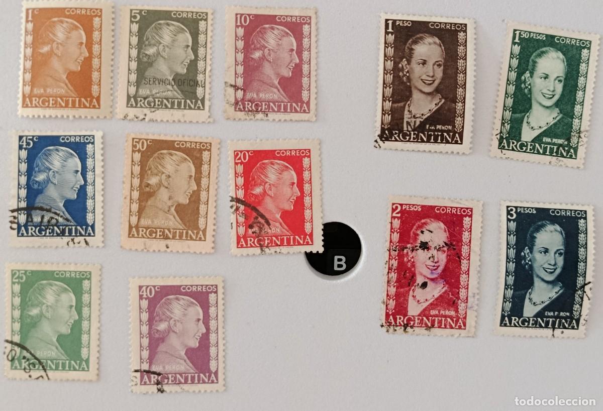 Sellos: Sellos Argentina 1952 Eva Per&oacute;n, 1.919 - 1.952, los grandes Ccon Inscripci&oacute;n &rdquo;EVA PERON&rdquo;