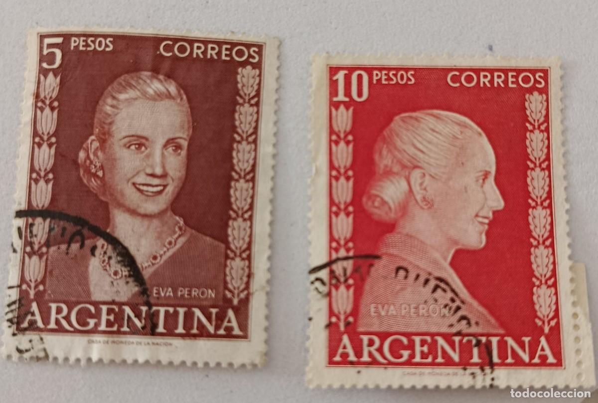 Sellos: Sellos Argentina 1952 Eva Per&oacute;n, 1.919 - 1.952. Con Inscripci&oacute;n &rdquo;EVA PERON&rdquo;