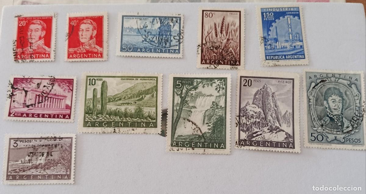 Sellos: Sellos Argentina 1954 -1959 Temas nacionales.
