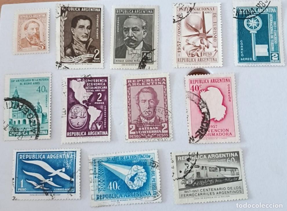 Sellos: Sellos Argentina 1957, varios