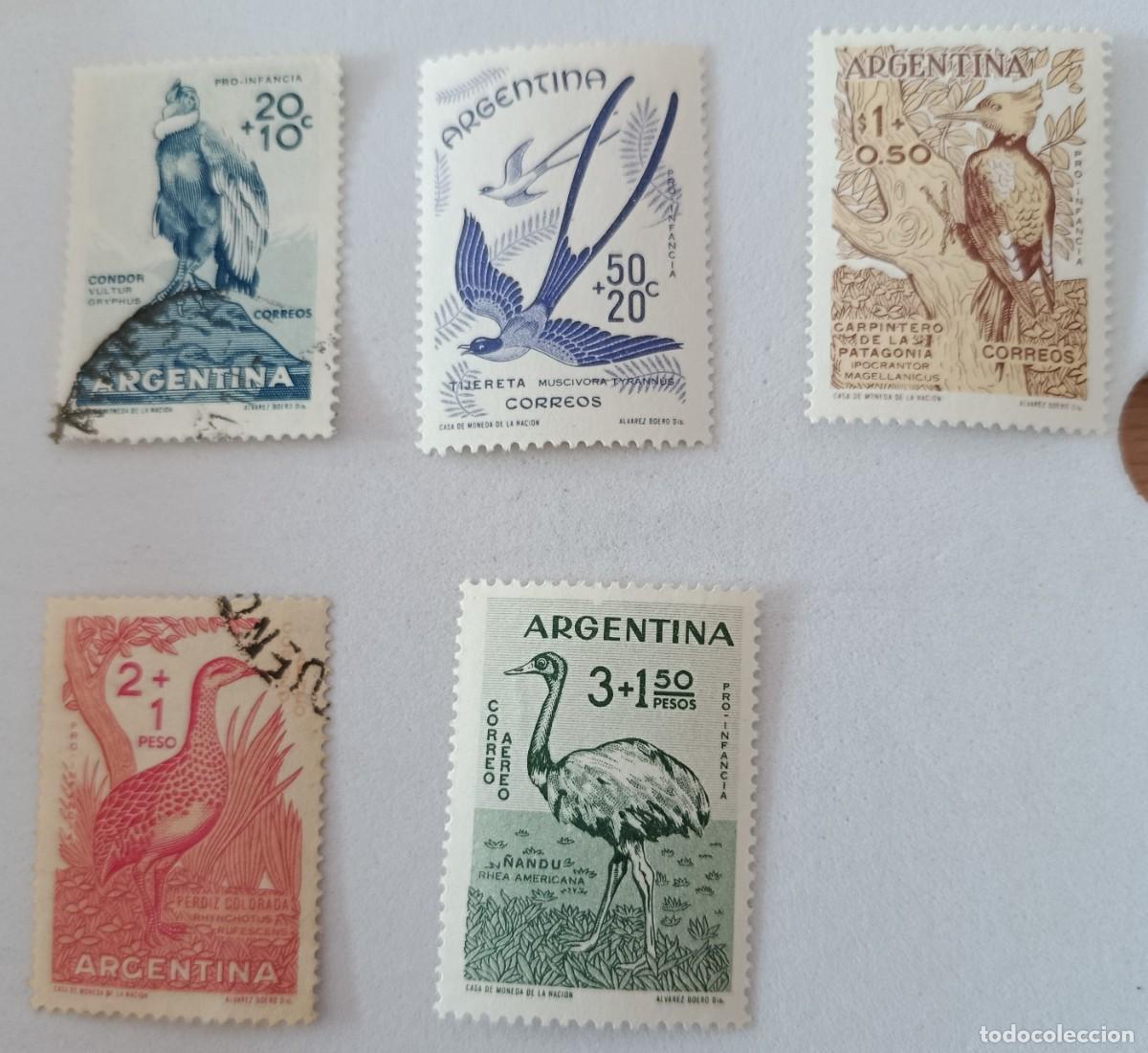 Sellos: Sellos Argentina 1960 Pro infancia. Fauna.