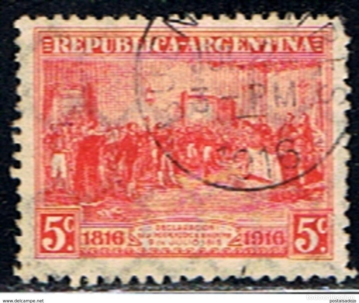 Sellos: ARGENTINA // YVERT 201 A // 1916 ... USADO
