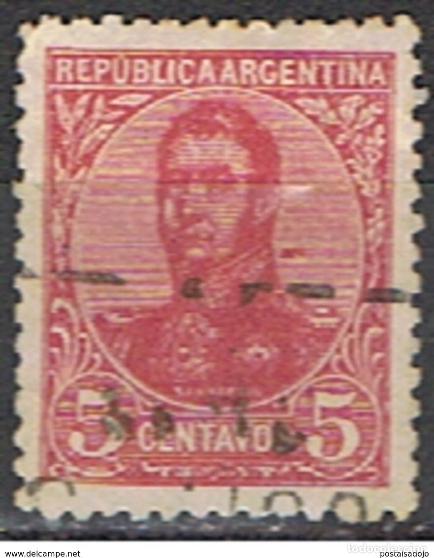 Sellos: ARGENTINA // YVERT 137 // 1908-09 ... USADO
