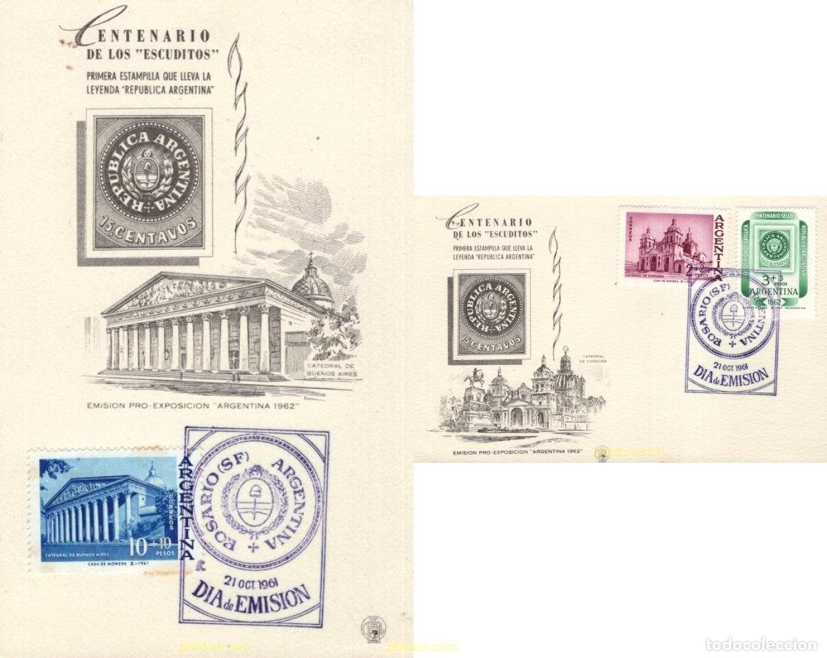 Sellos: 161258 MNH ARGENTINA 1961 ARGENTINA 62. EXPOSICION FILATELICA NACIONAL