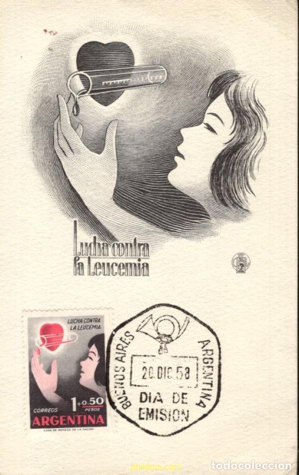 Sellos: 732699 MNH ARGENTINA 1958 LUCHA CONTRA LA LEUCEMIA