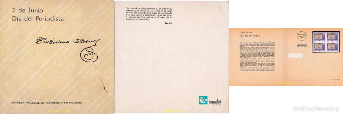 Sellos: 705803 MNH ARGENTINA 1980 DIA DEL PERIODISTA