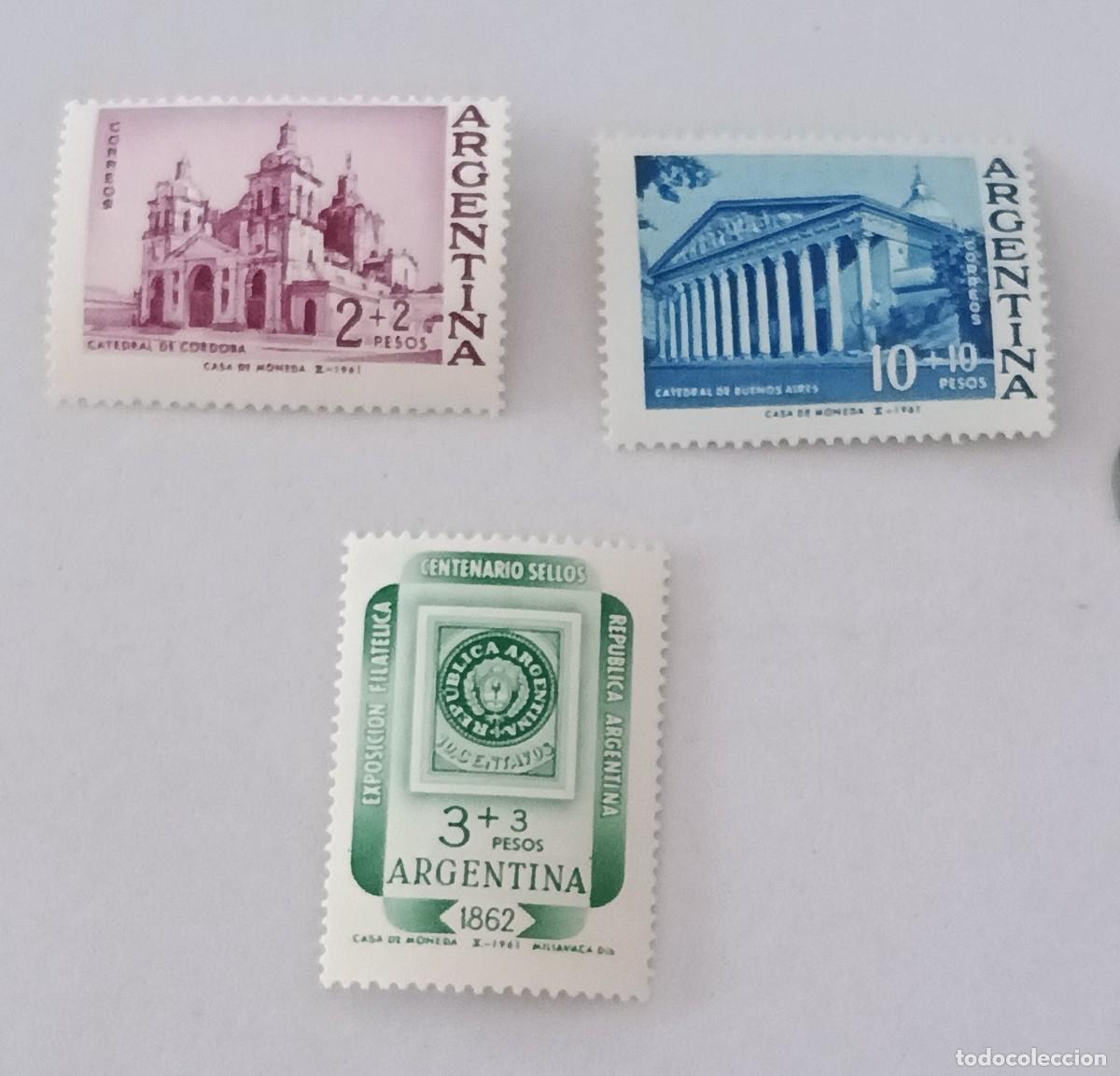 Sellos: Sellos Argentina 1961, Exposici&oacute;n Filat&eacute;lica Internacional &rdquo;Argentina&acute;62&rdquo;