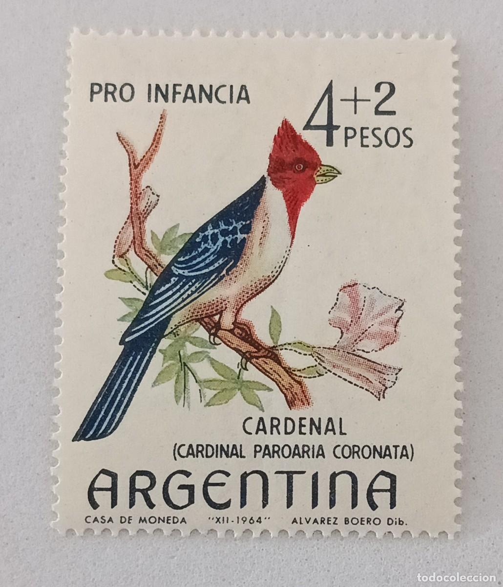 Sellos: Sellos Argentina 1964, Pro infancia. P&aacute;jaros.