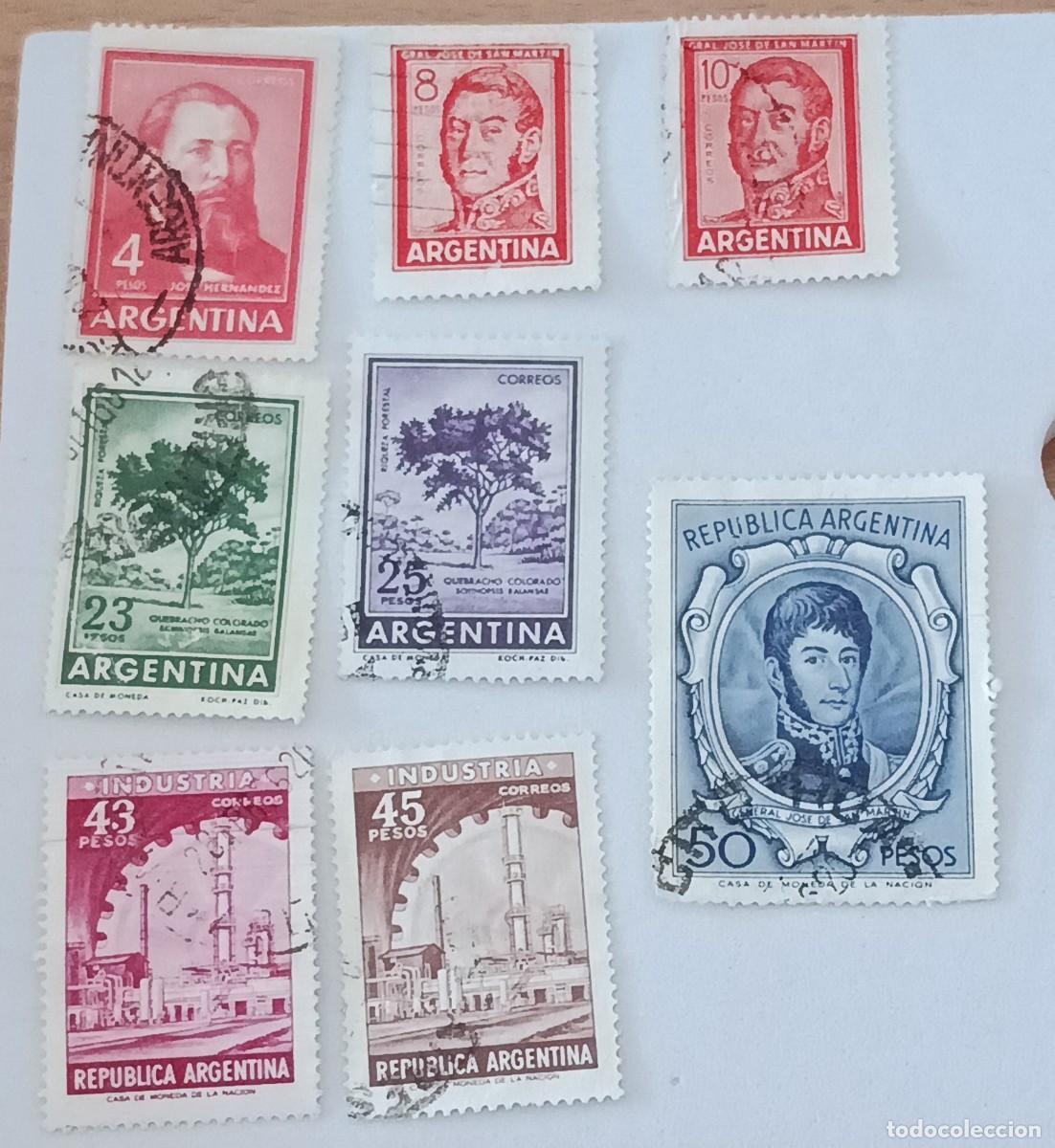 Sellos: Sellos Argentina 1965 -1966 Riquezas nacionales & Personajes.