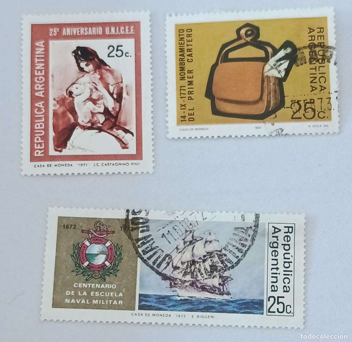 Sellos: Sellos Argentina 1972, varios