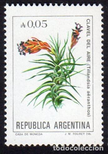Sellos: Argentina. Flor Clavel del Aire. 1985. YT-1474. Nuevo