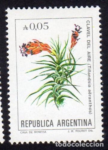 Sellos: Argentina. Flor Clavel del Aire. 1985. YT-1474. Nuevo