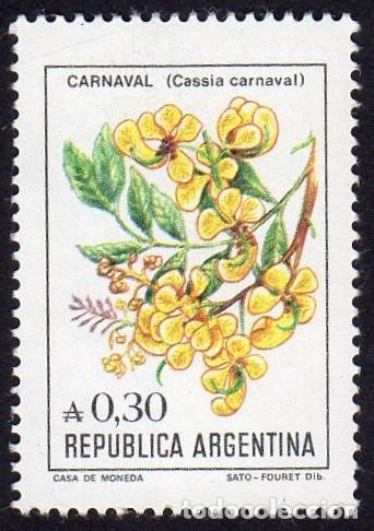Sellos: Argentina. Flor Carnaval. 1985. YT-1477. Nuevo