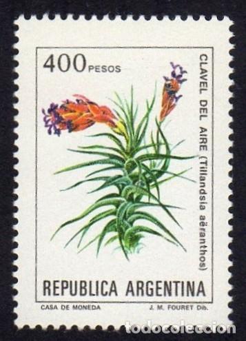 Sellos: Argentina. Flor Clavel del Aire. 1985. YT-1474. Nuevo
