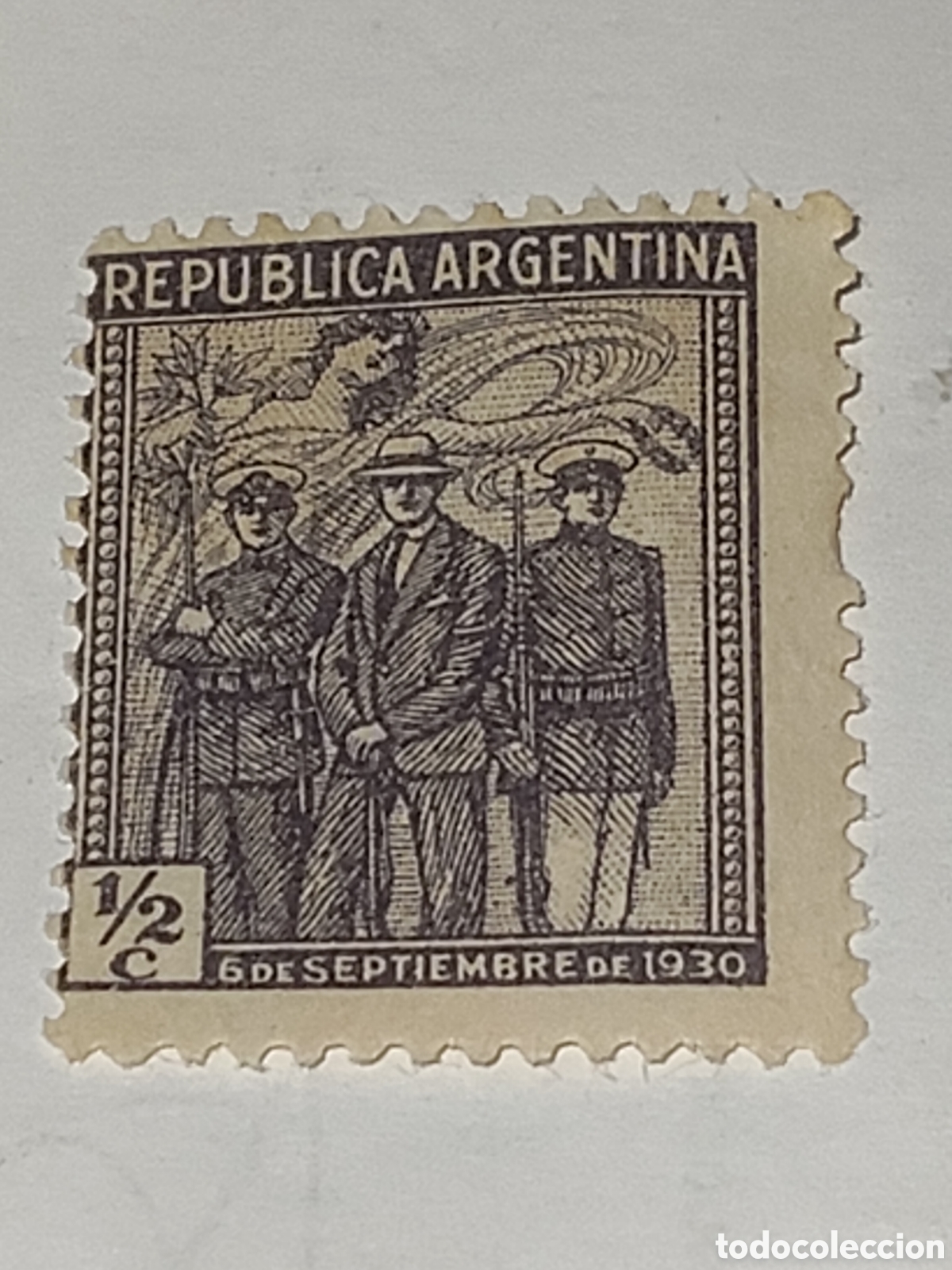 Sellos: Sello de Argentina conmemora la revolucion del 6 de Septiembre de 1930 usado