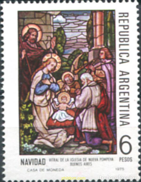 Sellos: 283369 MNH ARGENTINA 1975 NAVIDAD